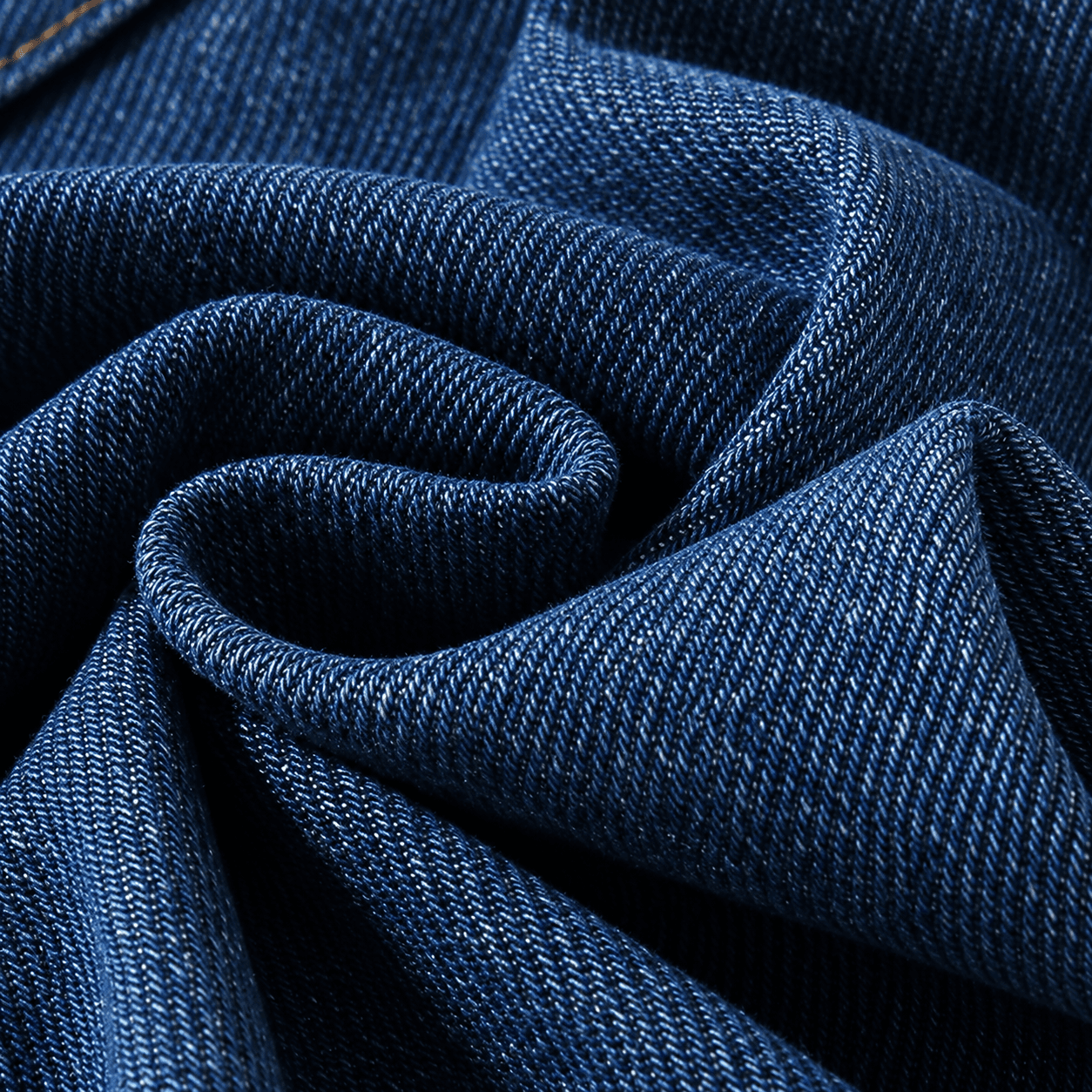Denim fabric close-up